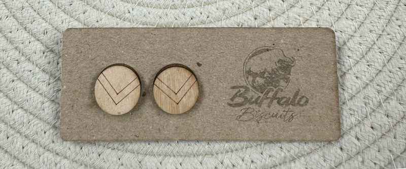 Small round geometric stud earrings Small round geometric stud earrings