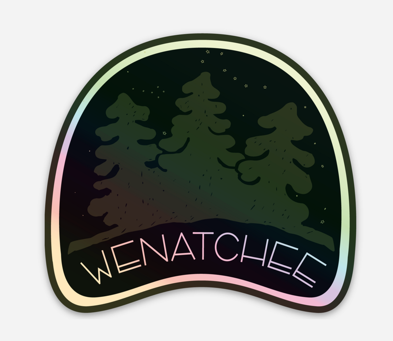 Holographic Wenatchee sticker