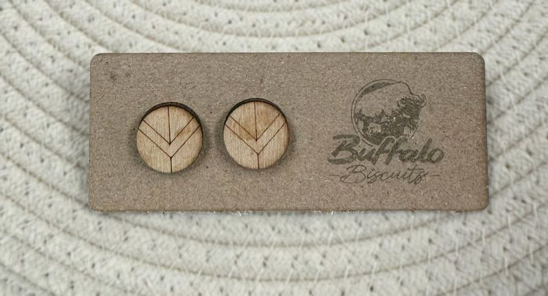 Small round geometric stud earrings Small round geometric stud earrings