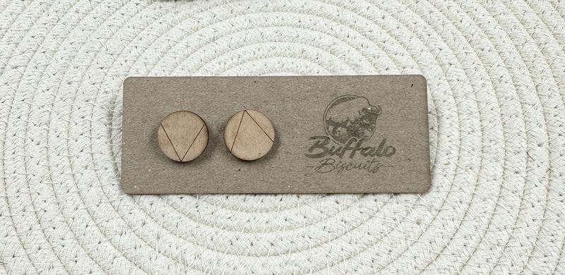 Small round geometric stud earrings Small round geometric stud earrings