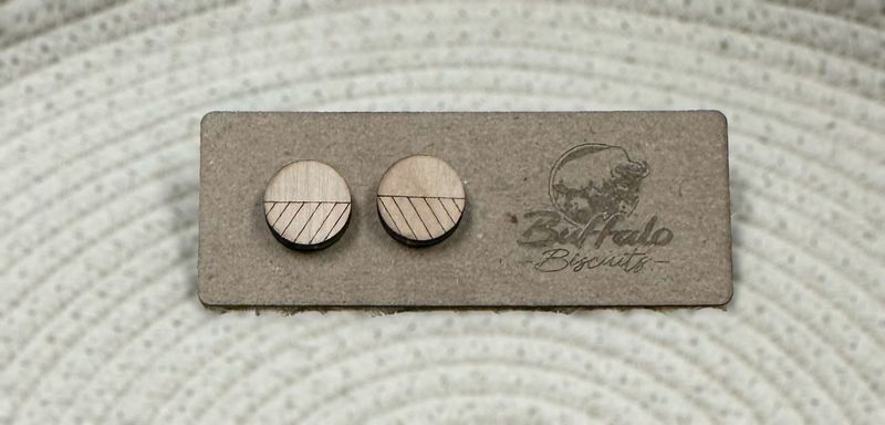 Small round geometric stud earrings Small round geometric stud earrings