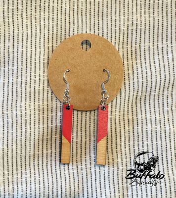 Dangle earrings - Red -