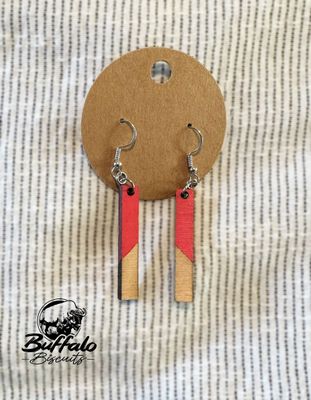 Dangle earrings - Red