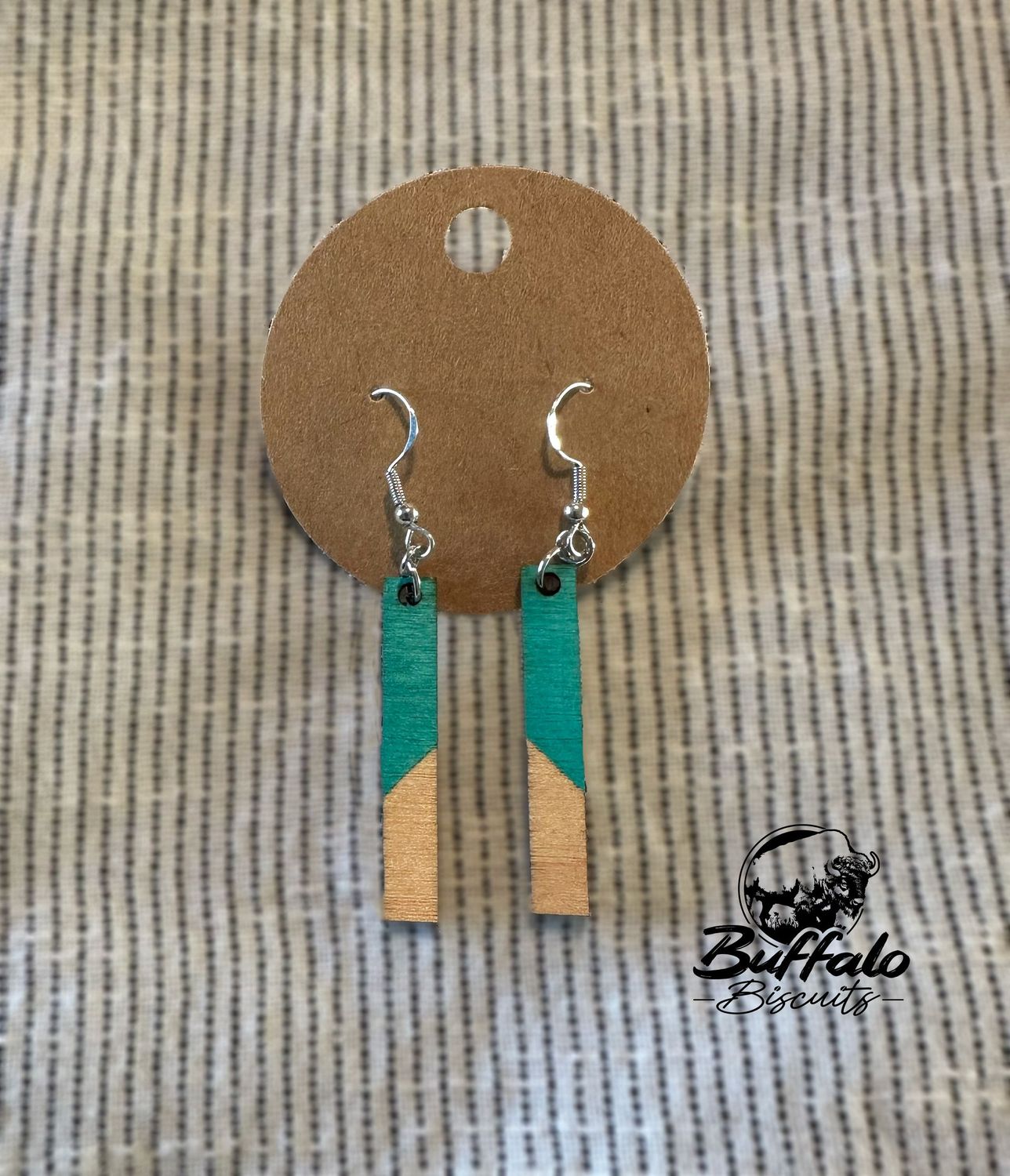 Dangle earrings - teal