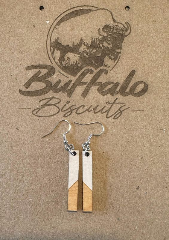 Dangle earrings - white Dangle earrings - white