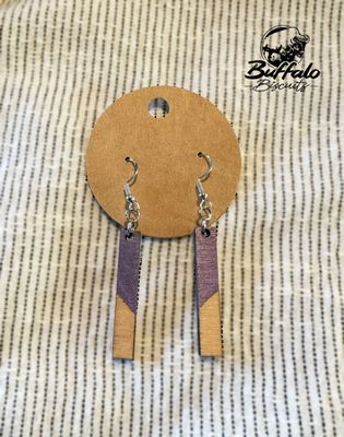 Dangle earrings - Purple