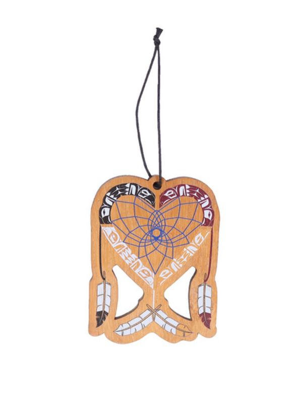 Wood Ornament - Healing Eagle Heart