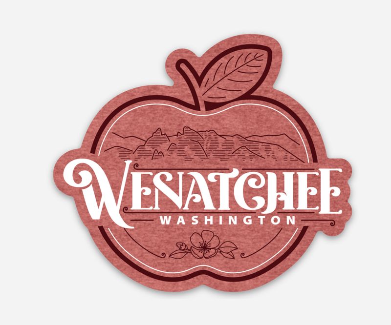 Wenatchee, WA. Apple sticker