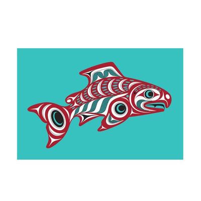 Postcard - Salmon Postcard - Salmon