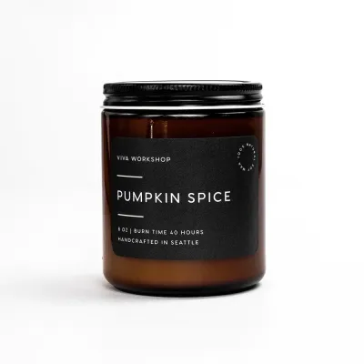 Viva Workshop Soy Candles - 8 oz. Pumpkin Spice Viva Workshop Soy Candles - 8 oz. Pumpkin Spice
