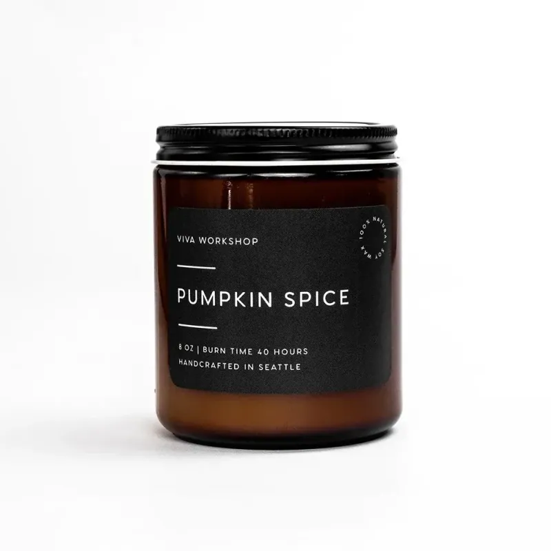 Viva Workshop Soy Candles - 8 oz. Pumpkin Spice