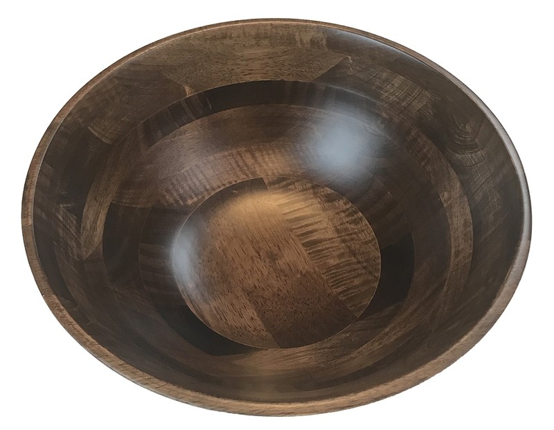 Acacia Wood Salad Bowl - Walnut