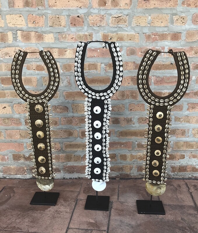 Cowrie Shell Necklace Decor - Vintage