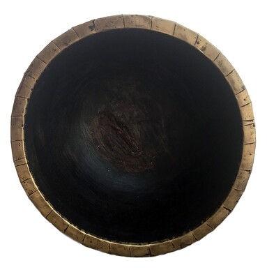 Bowl with Brass Decorations - Large