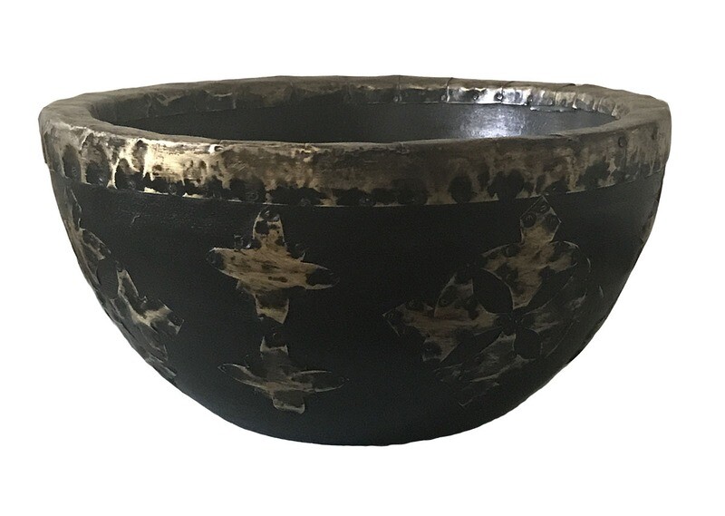 Bowl with Brass Decorations - Small
