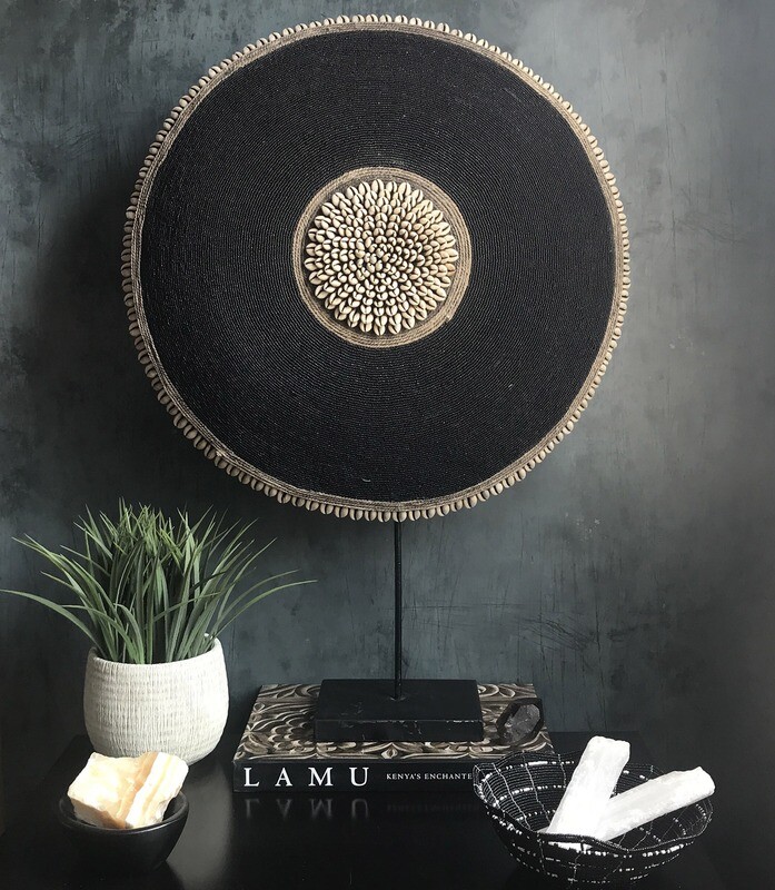 Black Beaded Shield