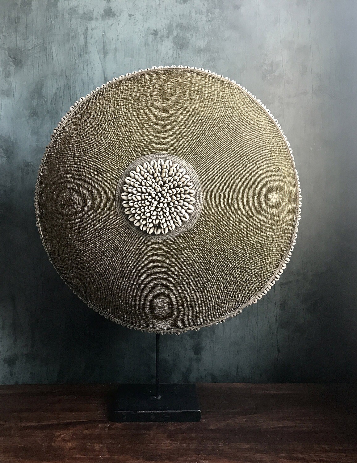 Gold Beaded Shield