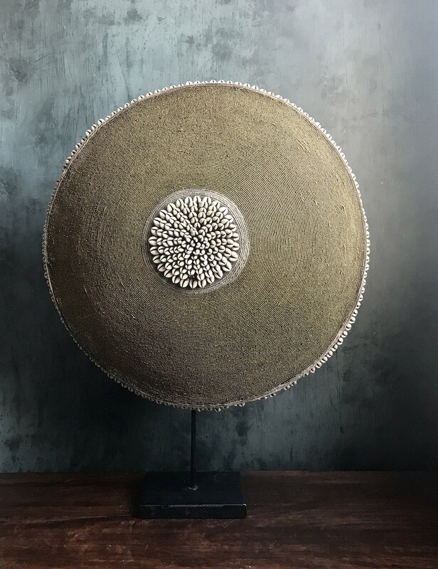 Gold Beaded Shield
