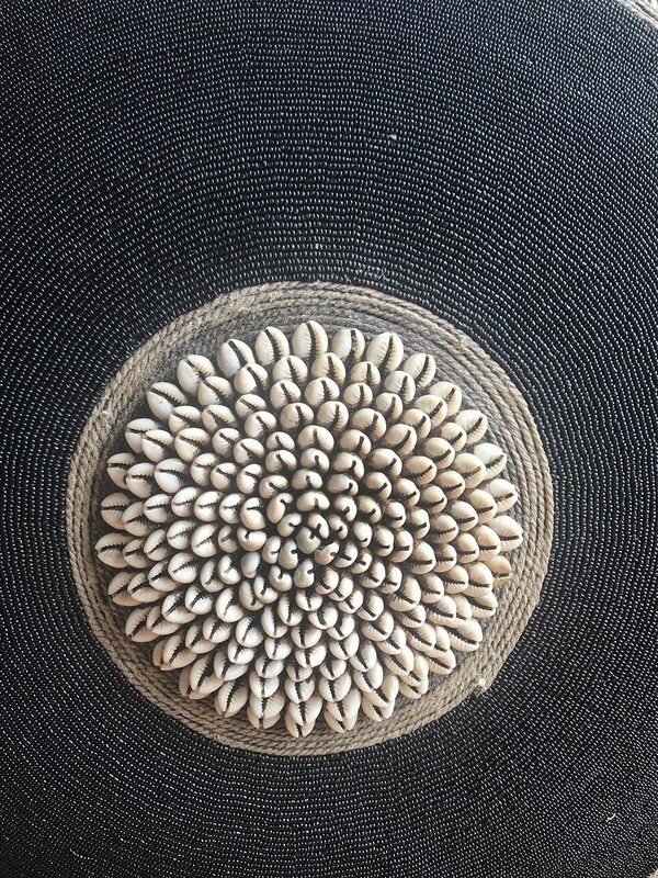Black Beaded Shield