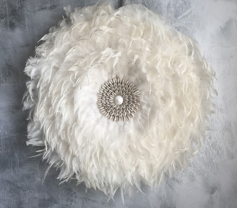Cowrie Shell Wall Decor - White