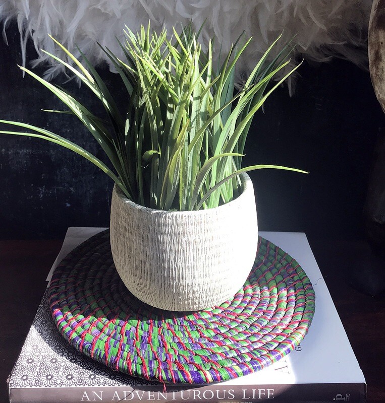Woven Mat from Liberia - Multi