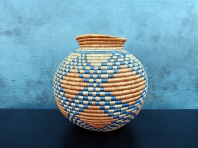 Woven Basket Container from Uganda