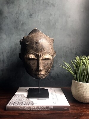 Baule Portrait Hemet Mask from Cote d'Ivoire Africa