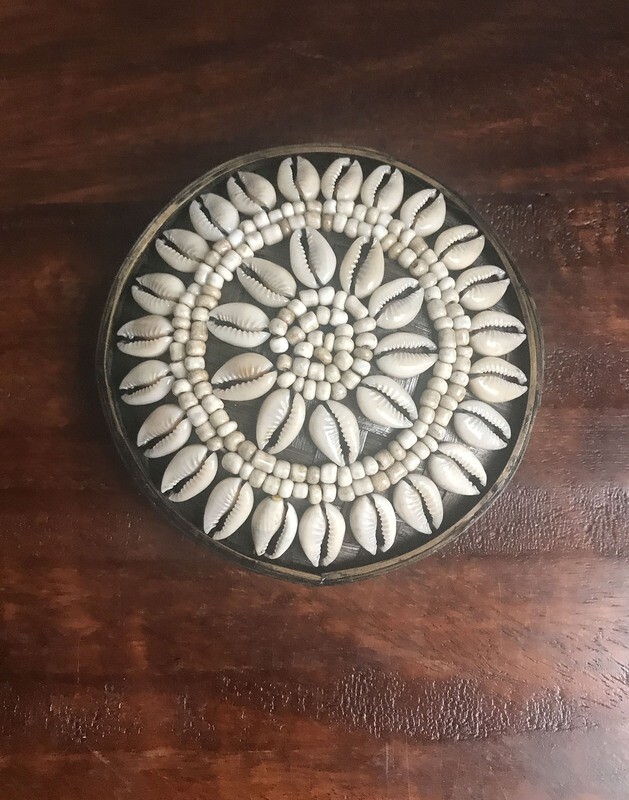 Cowrie Shell &amp; Beaded Jewelry Box
