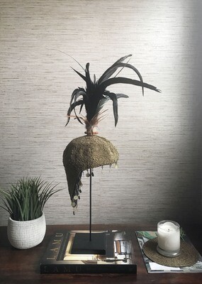 Gold Beaded Balinese Hat from Indonesia