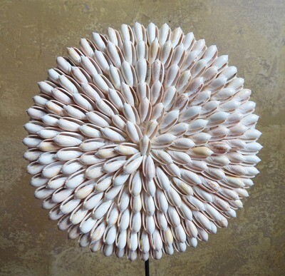 Pink Shell Decor on Stand