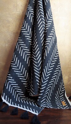 Beaded Throw Blanket - African Tribal Print 1