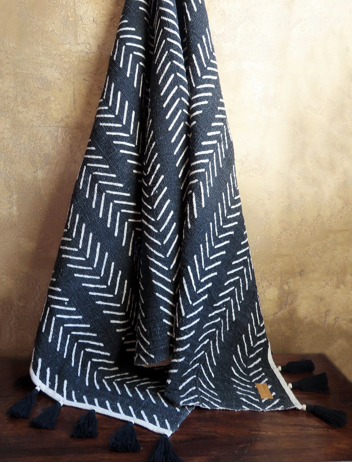Beaded Throw Blanket - African Tribal Print 1