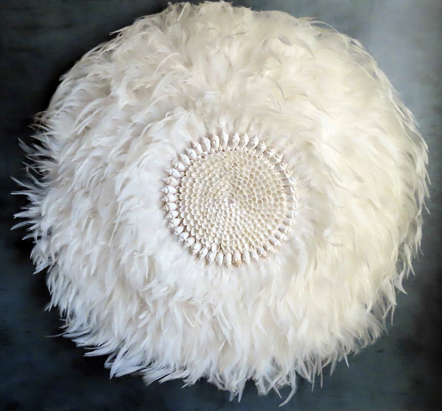 Large White Sea Shell Center Wall Art 2