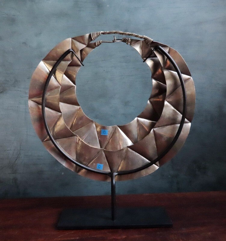 Miao Silver Ceremonial Necklace on Stand 2