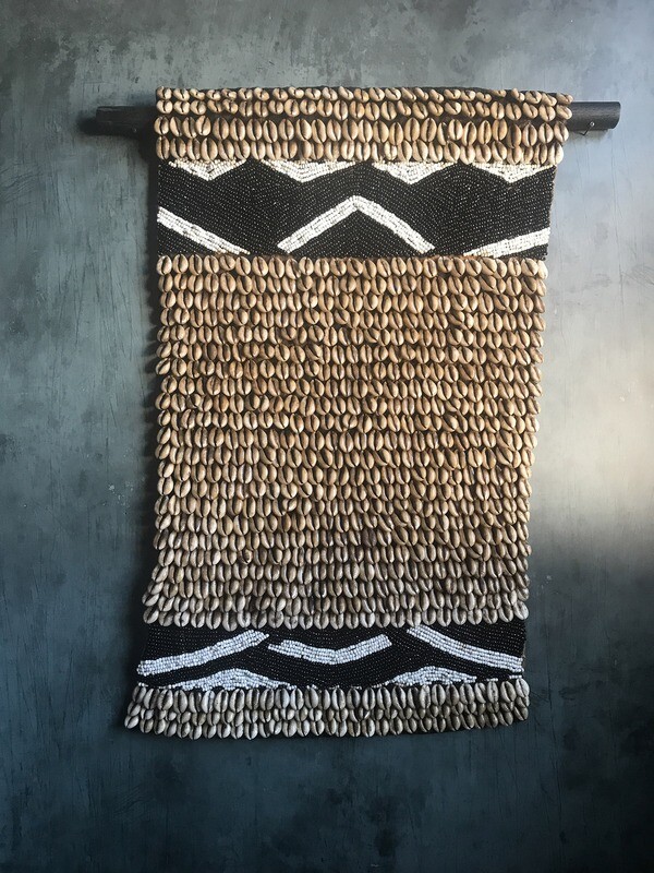 Cowrie Shell &amp; Beaded Wall Decor