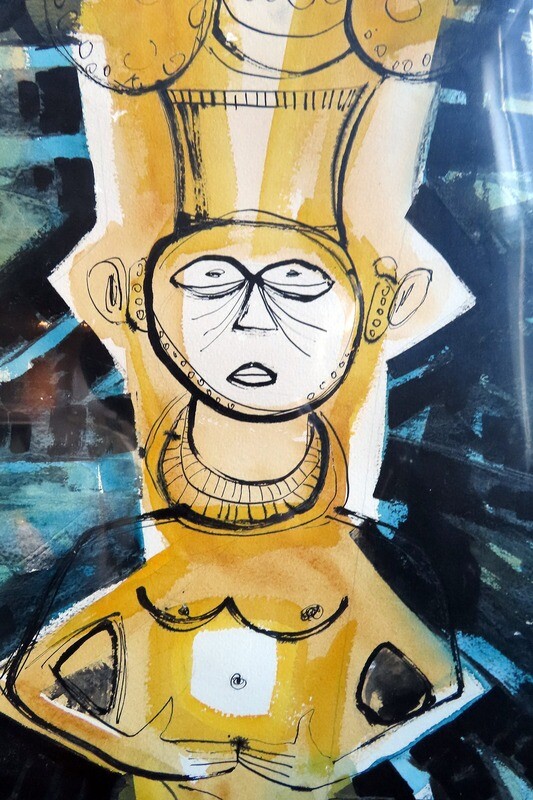 Cuban Painting - "Figura Quimbaya"