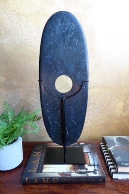 Polished River Stone on Stand - 3