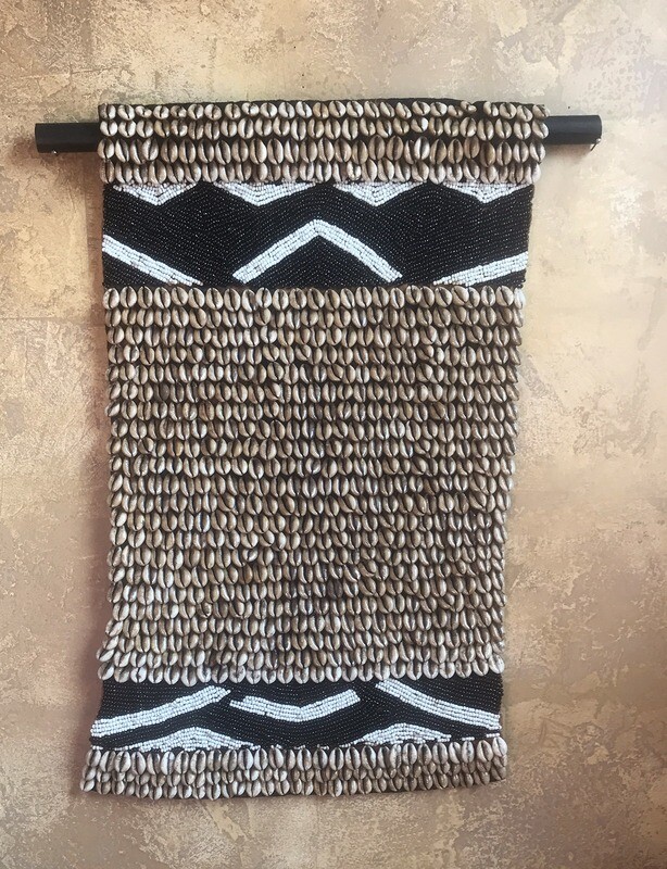 Cowrie Shell &amp; Beaded Wall Decor