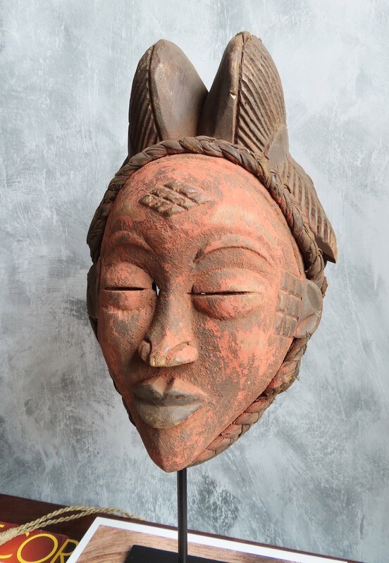 Punu Mask - Gabon (Red)