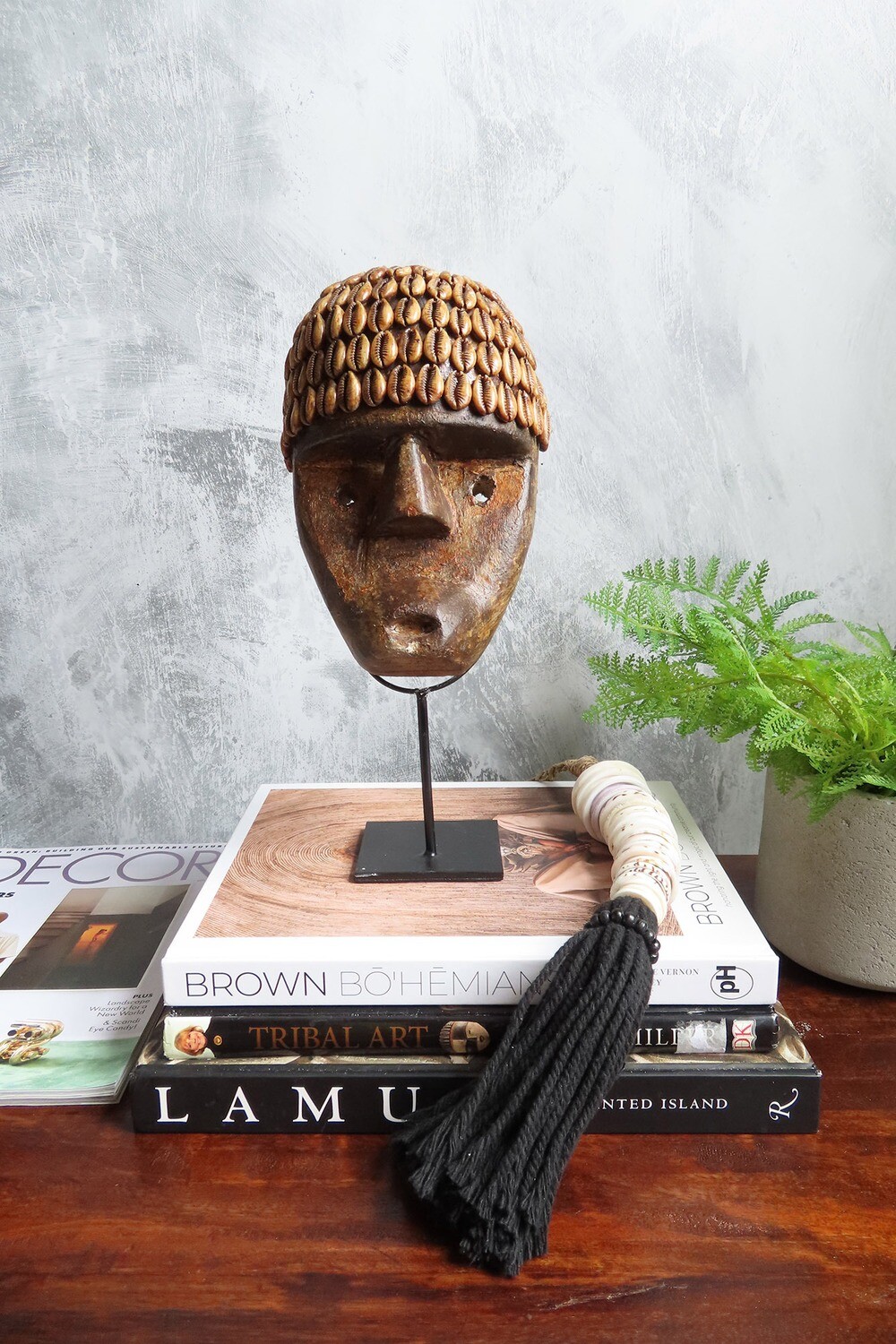 Cowrie Shell Timor Sculpture - Small (Missing Shells)