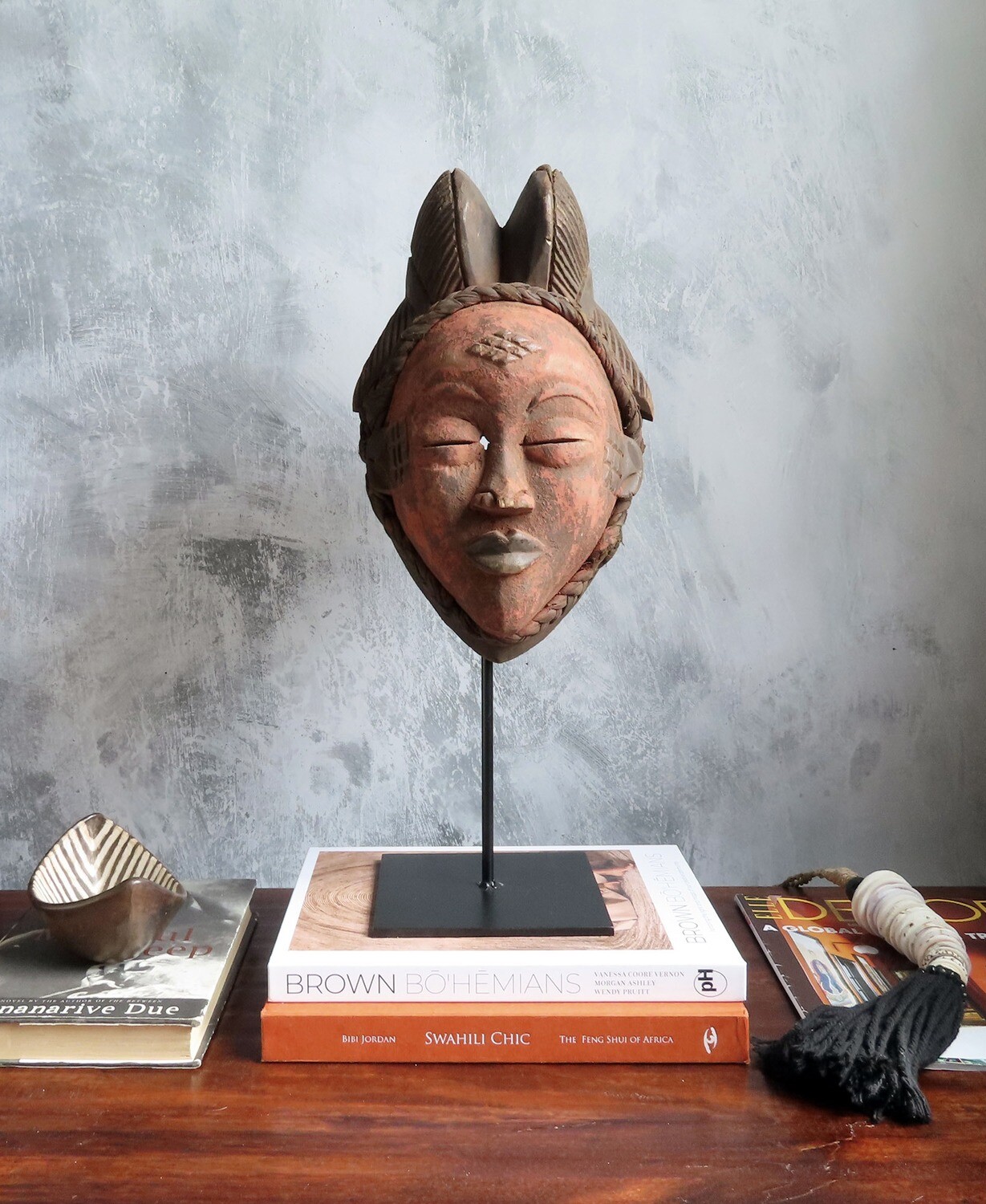 Punu Mask - Gabon (Red)