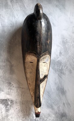Large Fang Tribe Mask from Gabon - Dark