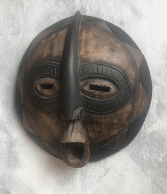 Vintage Round Ghana Mask 1