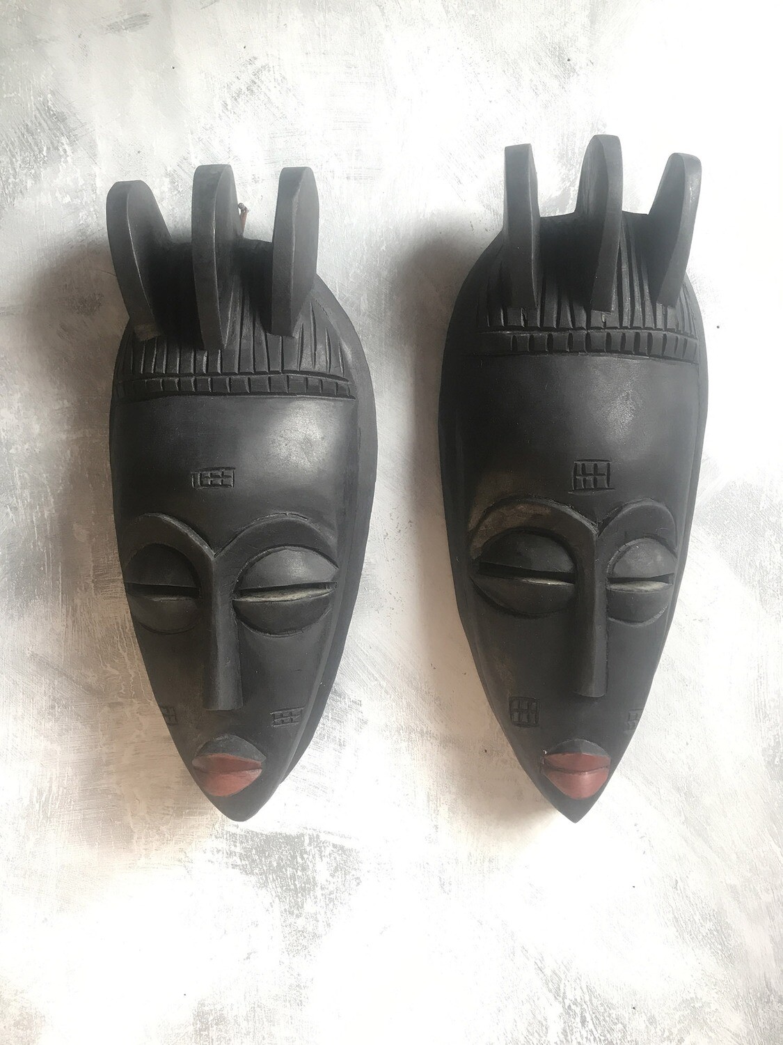 Pair of Masks from Ghana