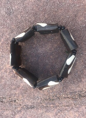 Assorted Stretch Bone Bracelet from Kenya