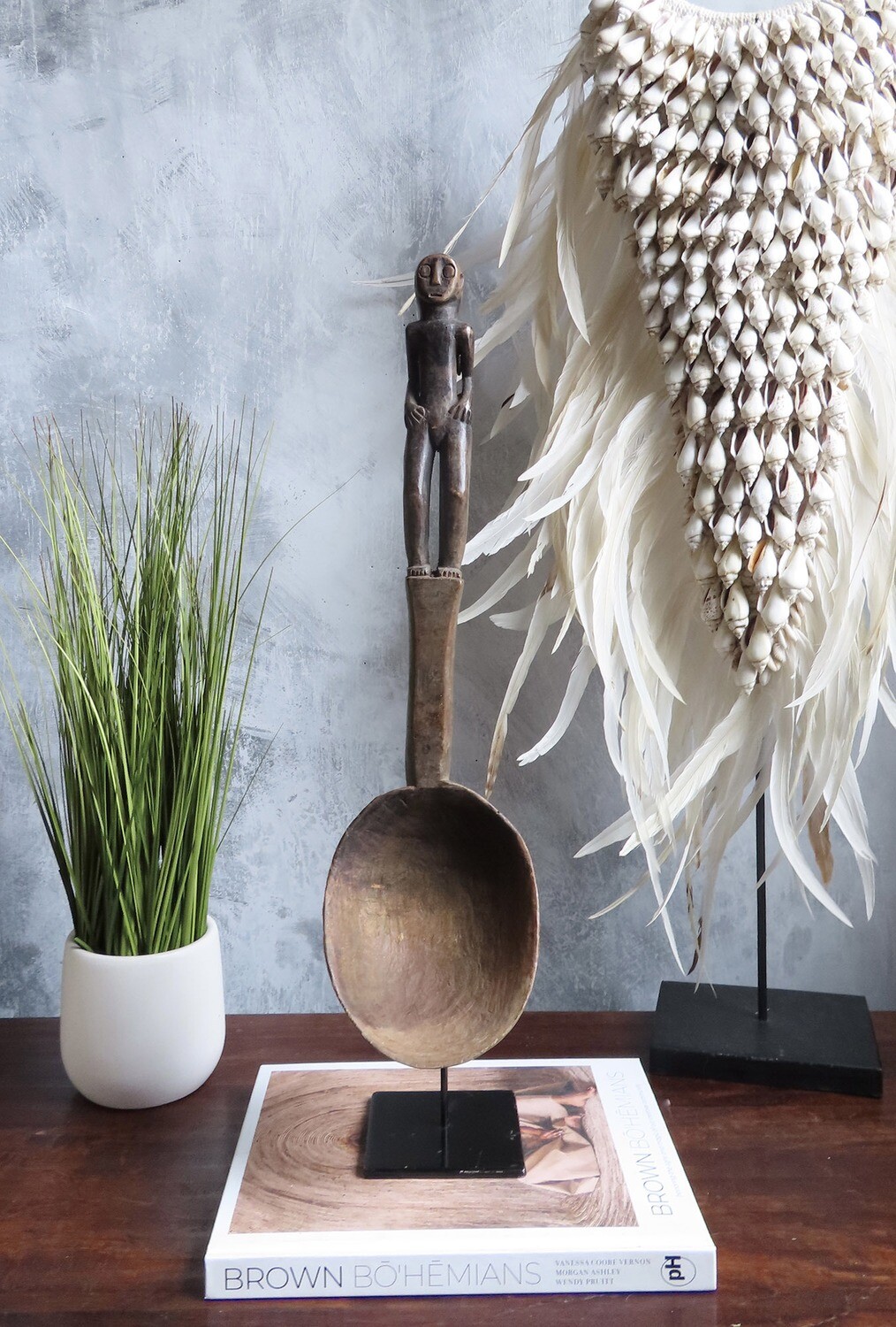 Ifugao Tribal Spoon on Stand