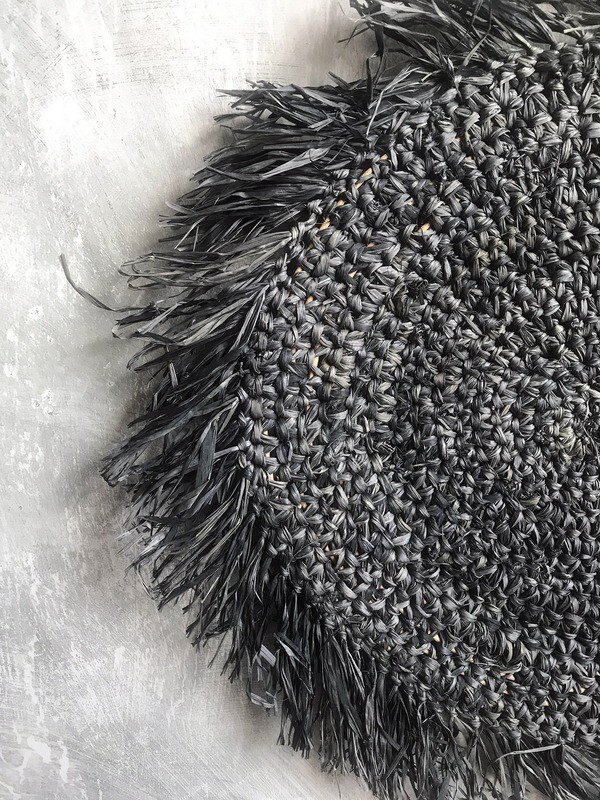 Blue-Gray Fringed Placemats