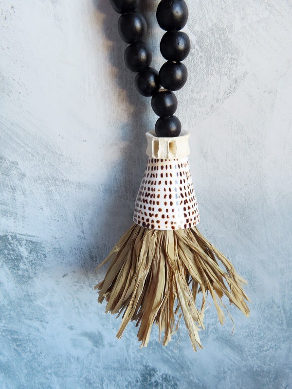 Natural Fringe Cone Tassel