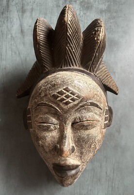 Vintage Punu Mask from Gabon