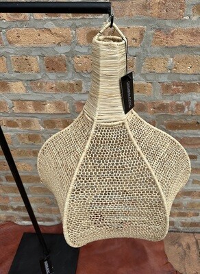 Natural Hanging Light Fixture - Beige